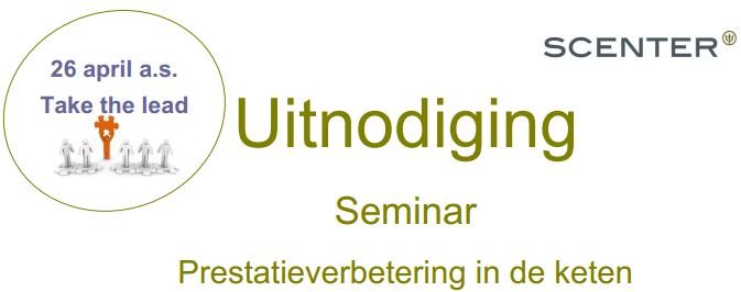 Scenter - Lean prestatieverbetering in de keten